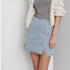 Wild Fable Women's Denim Mini Skirt in Light Blue